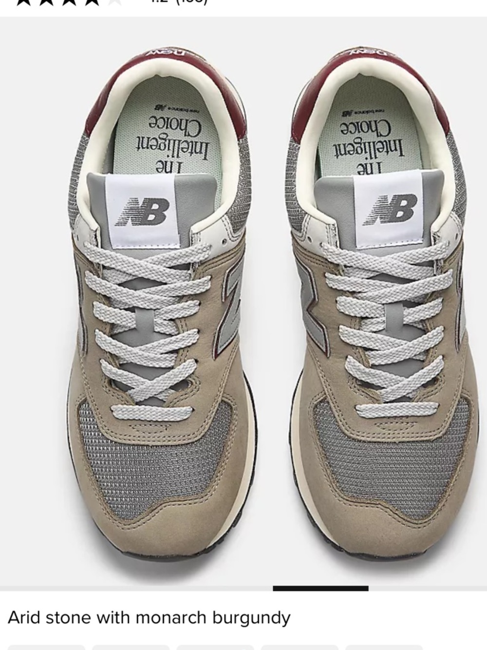 New Balance 574 Burgundy Taupe